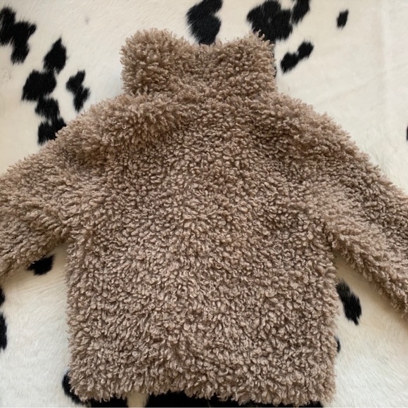 Zara Taupe Teddy Jacket - Picture 6 of 6